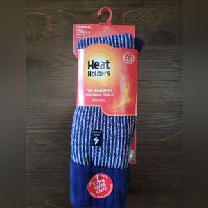 NWT Heat Holder Women's Ribbed Boot Socks, Size Women's 5-9  Navy